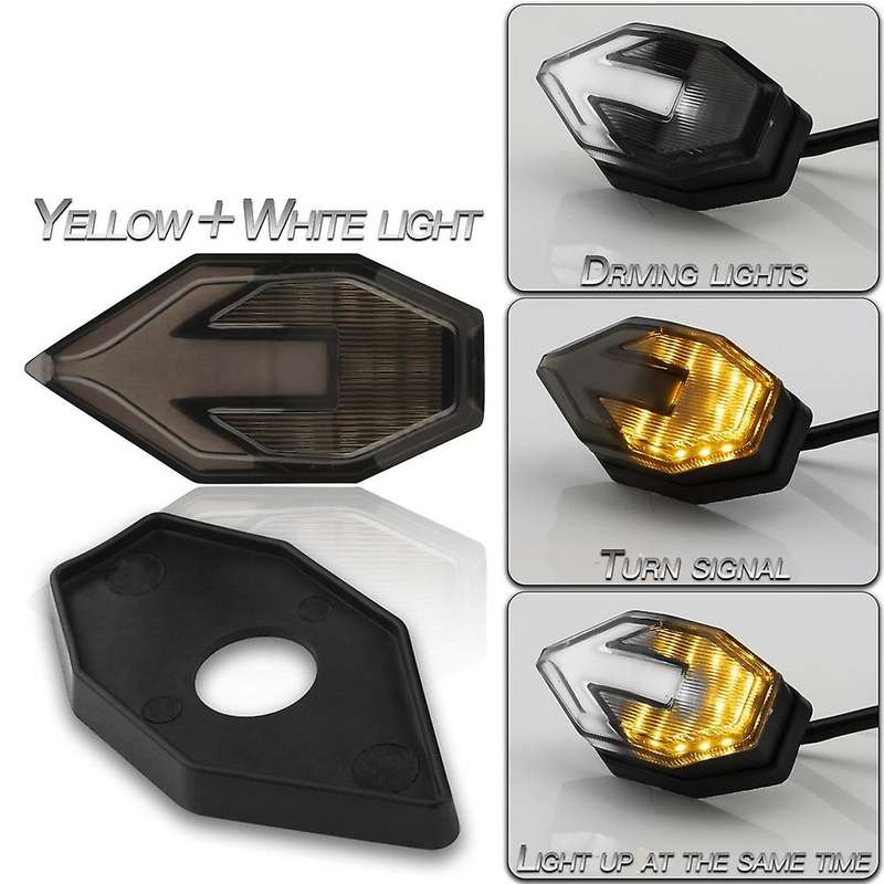 Universal Shape LED Black Mini Tiny Small Indicators Turn Signals Motorcycle for