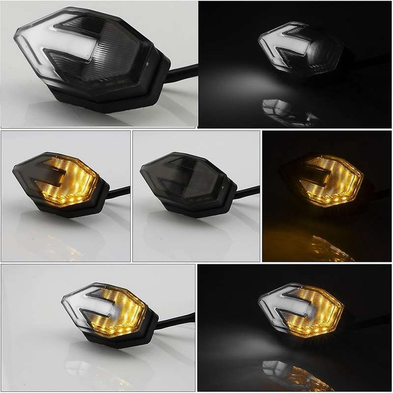 Universal Shape LED Black Mini Tiny Small Indicators Turn Signals Motorcycle for