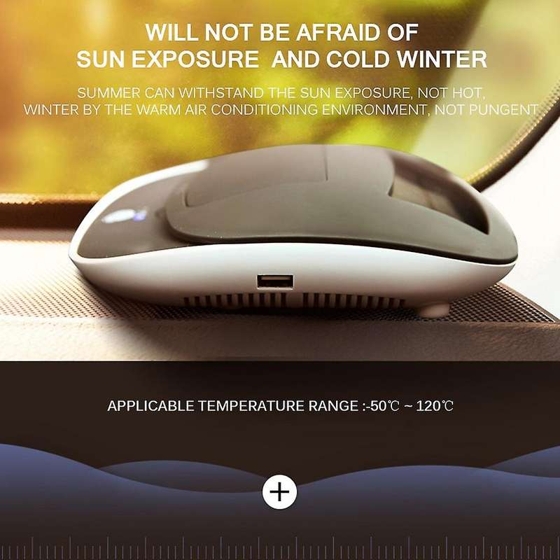 Universal Solar Powered Car Negative Diffuser Automatic Air Purifier Vehicle Phone Holder Charger Mi