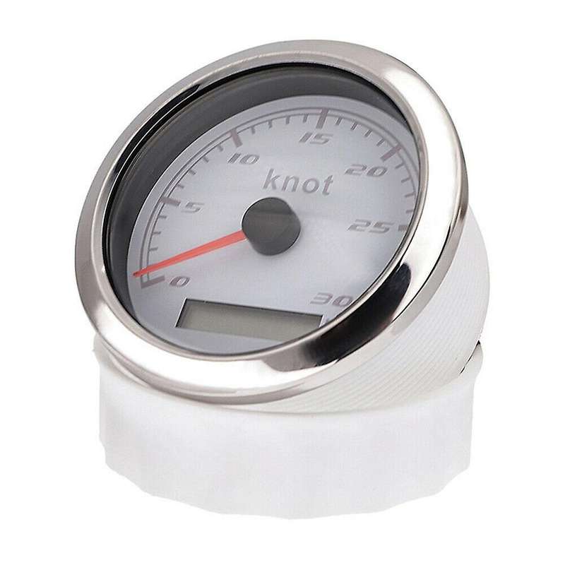 Universal Speedometer 12V/24V Odometer 85mm 60 Knot LCD Hourmeter Tachometer Backlight for Marine Ca