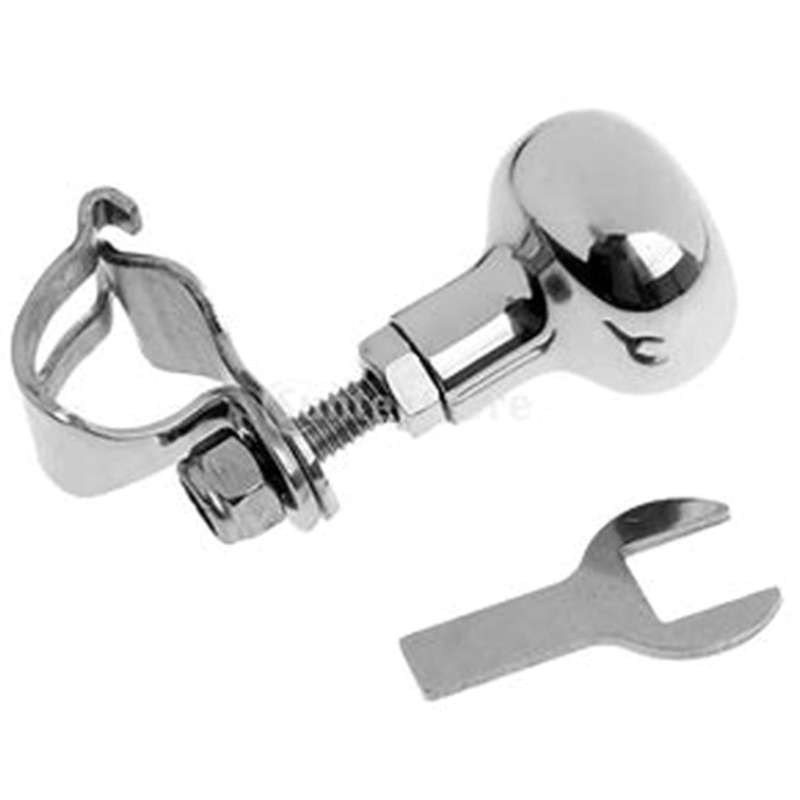 Universal Stainless Steel Steering Wheel Spinner Heavy Duty Car Truck Marine Boat Handle Power Knob