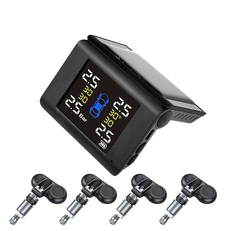 Universal TPMS Car Wireless Tire Pressure Monitoring System with 4PCS Internal Sensors Alarm, for Ca