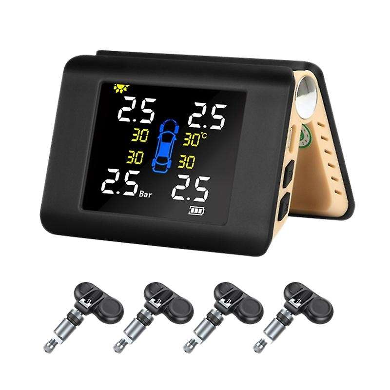 Universal TPMS Car Wireless Tire Pressure Monitoring System with 4PCS Internal Sensors Alarm, for Ca