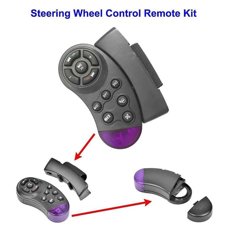 Universal Steering Wheel Wireless Remote Control 11 Buttons Compatible Car