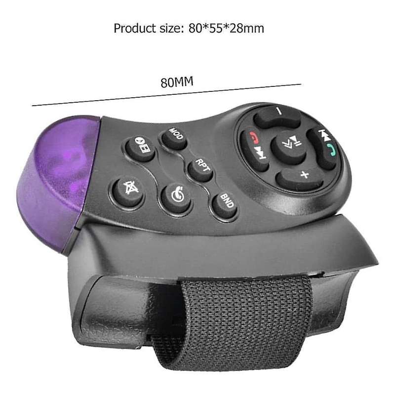 Universal Steering Wheel Wireless Remote Control 11 Buttons Compatible Car