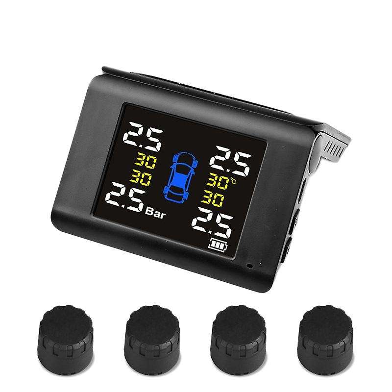 Universal TPMS Car Wireless Tire Pressure Monitoring System with 4PCS External Sensors Alarm, for Ca