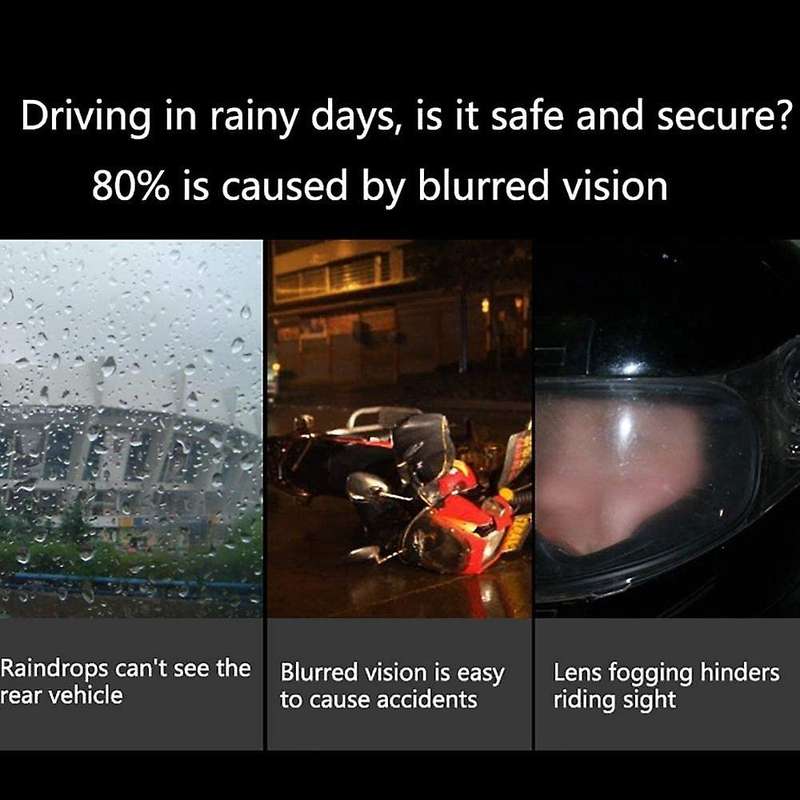 Universal Type Motorcycle Helmet Anti-Rain Anti-Fog Film Electric Car Half-Helmet Anti-Fog Lens Pat