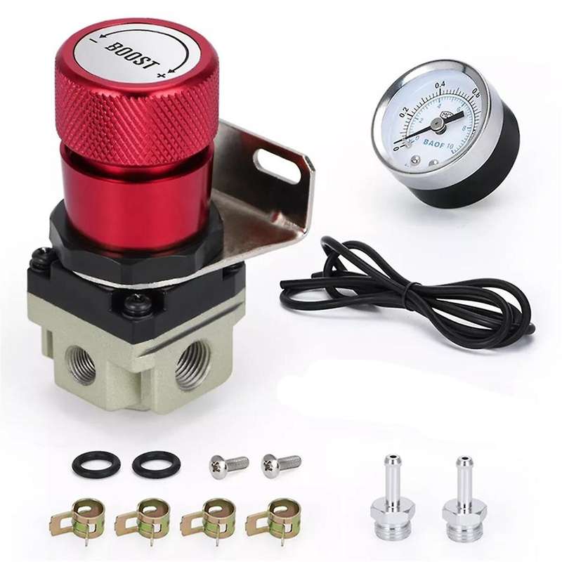 Universal Turbo Manual Boost Controller with Gauge 1-150 PSI SR20DET Red