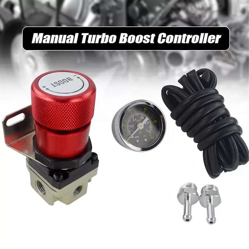 Universal Turbo Manual Boost Controller with Gauge 1-150 PSI SR20DET Red