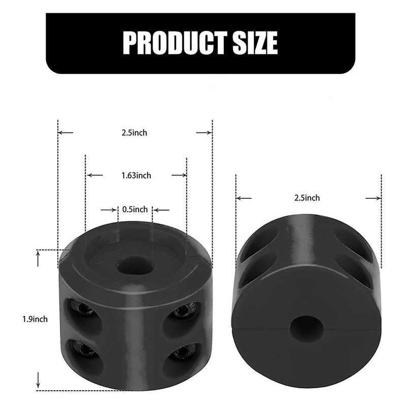 Universal Winch Cable Rubber Stopper,High-Performance Cable Protection, Automobile Modification for