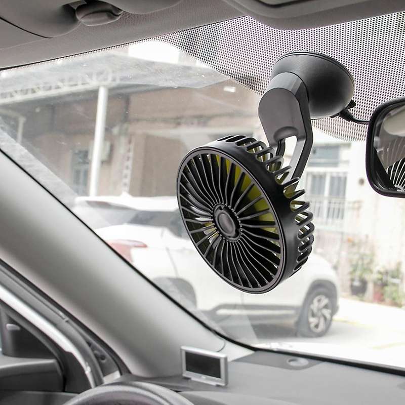 Universal Wind Three Speed Control Usb Car Fan Usb Car Fan Suction Cup Car Back Single Head Car Fan