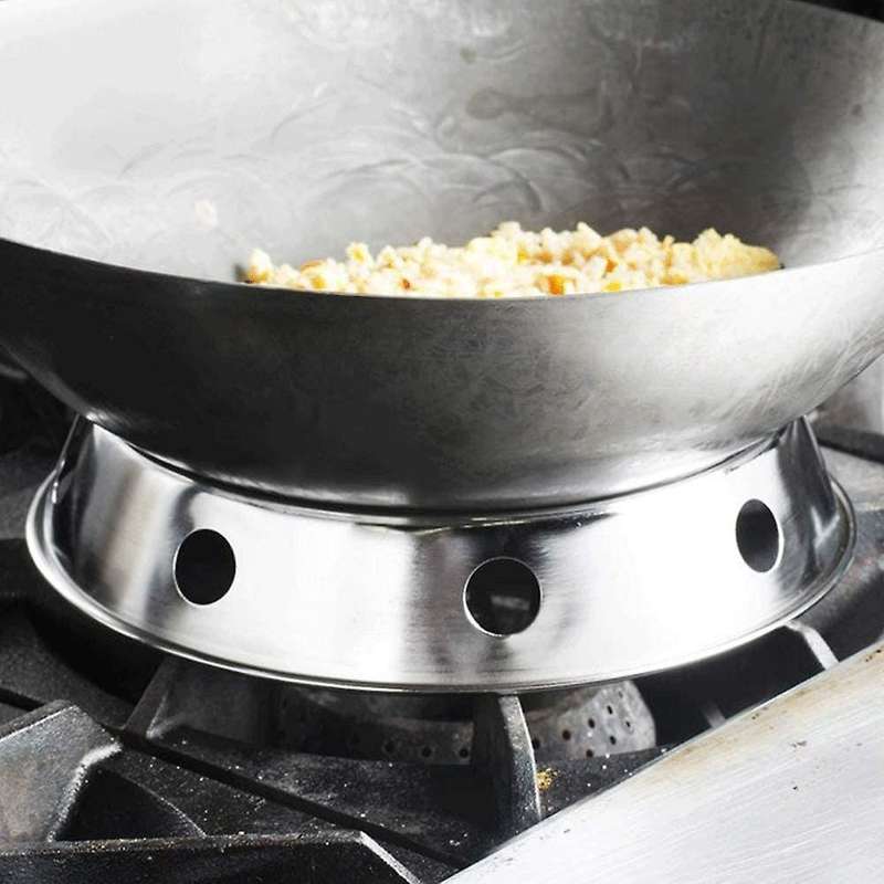 Universal Wok Pan Support Rack Stand Wok Ring/ Round Bottom Wok Rack Universal Size Compatible Gas S