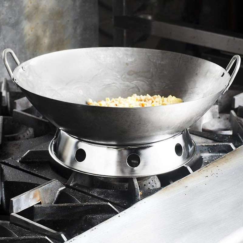 Universal Wok Pan Support Rack Stand Wok Ring/ Round Bottom Wok Rack Universal Size Compatible Gas S