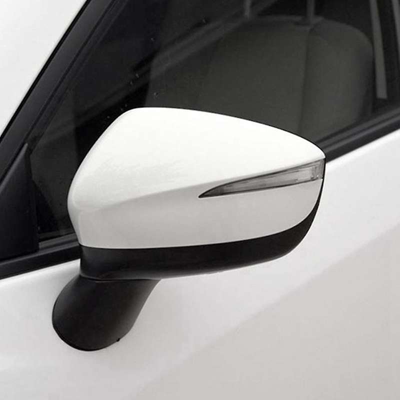 Unpainted Car Door Mirror Side Rear View Mirror Cover Shell Mirror Cap for -3 -5 2015-2019