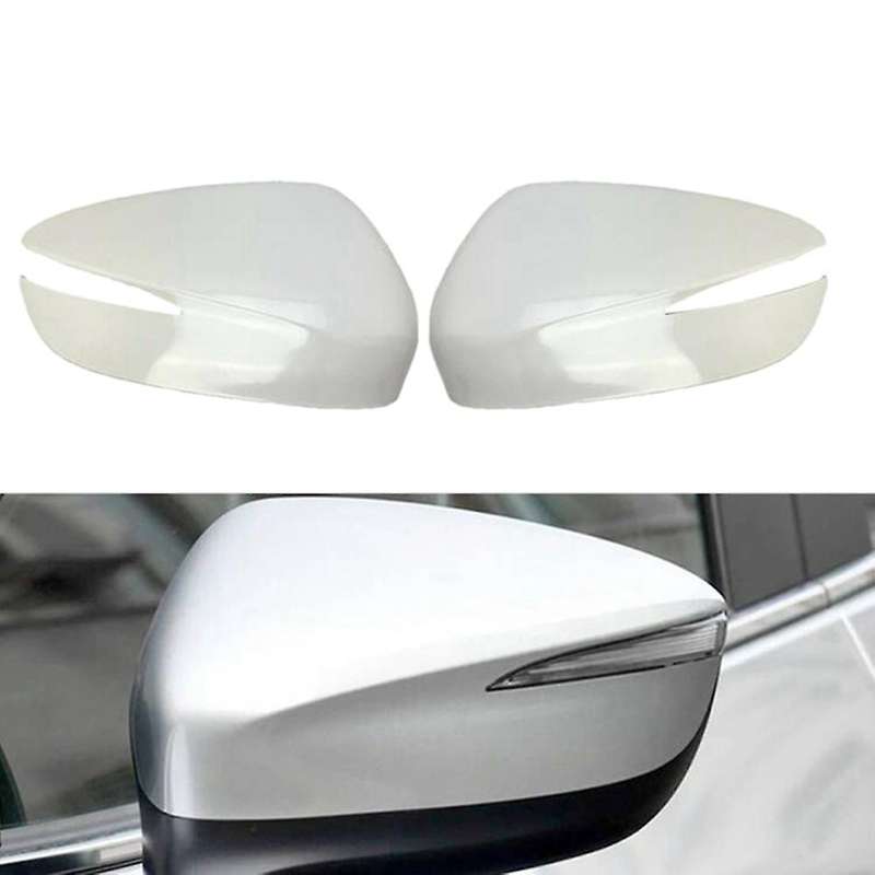 Unpainted Car Door Mirror Side Rear View Mirror Cover Shell Mirror Cap for -3 -5 2015-2019