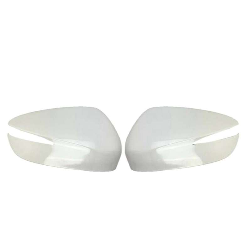 Unpainted Car Door Mirror Side Rear View Mirror Cover Shell Mirror Cap for -3 -5 2015-2019