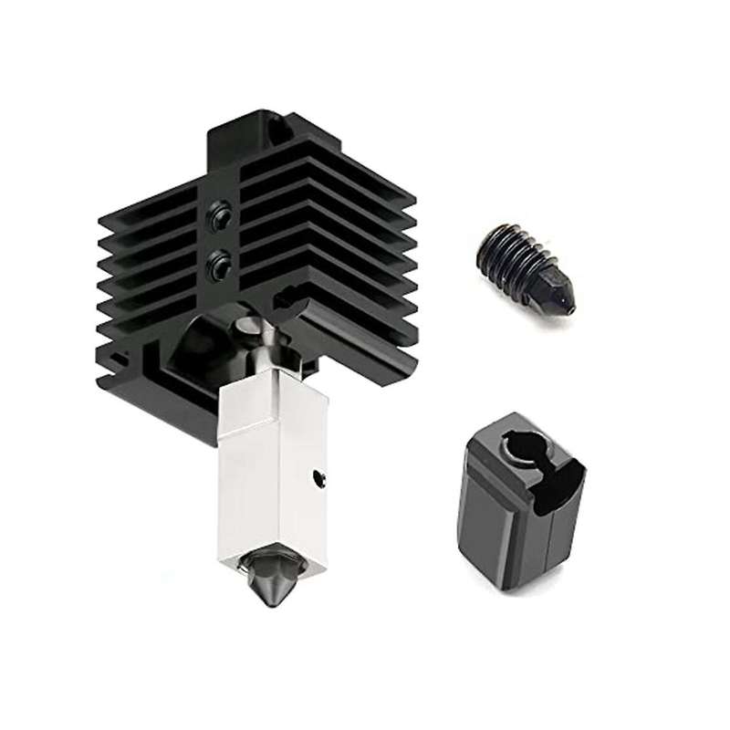 Up to 500 Hightemperature Upgraded Hotend Heater Block Chrome Zirconium Copper Nickel Plated Versi