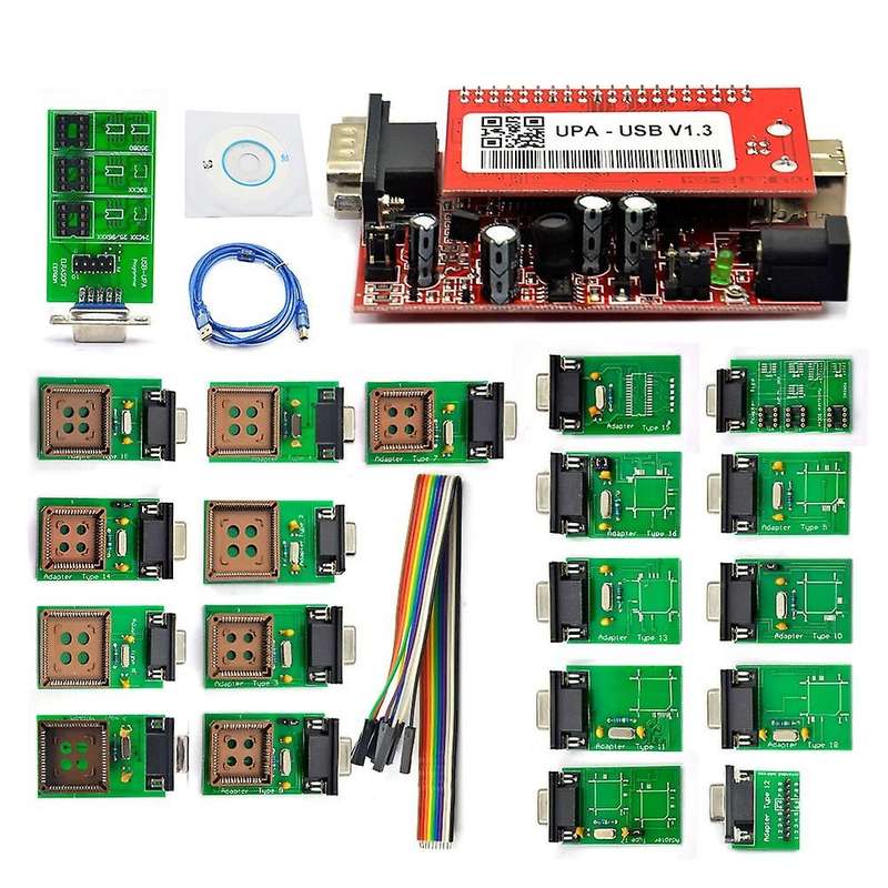 UPA USB V1.3 Programmer with Full Adaptors UPA USB Programmer UPA-USB ECU Chip Tuning OBD2 Diagnosti