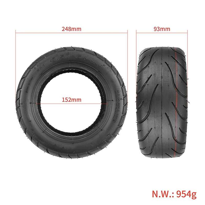 Upgrade 3.50-6 Tubeless Tire for Electric Scooter Balancing Car 10X3.50-6 10X4.00-6 90/65-6 Universa