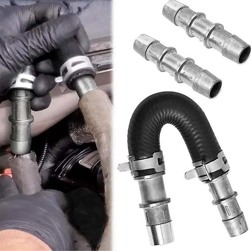 Upgrade Aluminum Engine Heater Core Bypass Hose Kit U-tube Hose for 626-001
