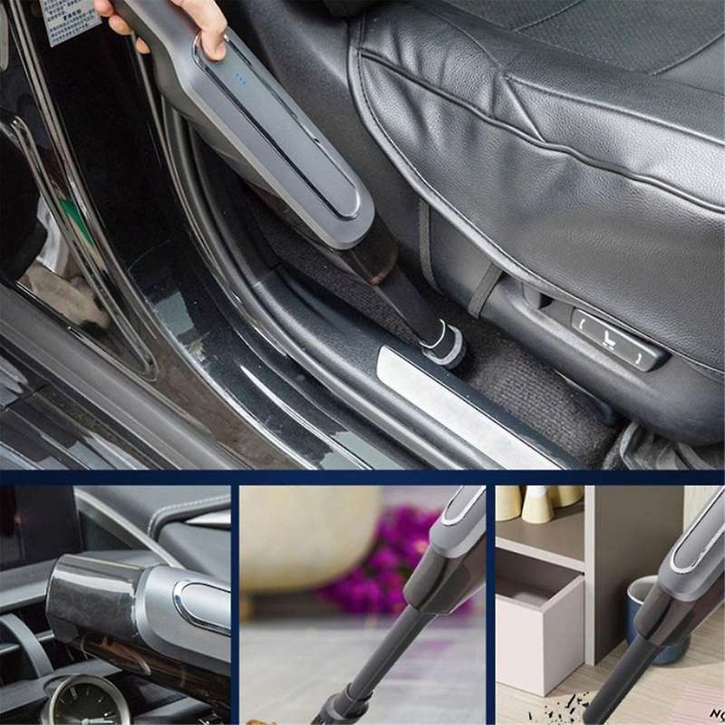 Upgrade Portable High-power Car Home Dualpurpose Vacuum Cleaner Powerful Suction Usb Cable Rechargea