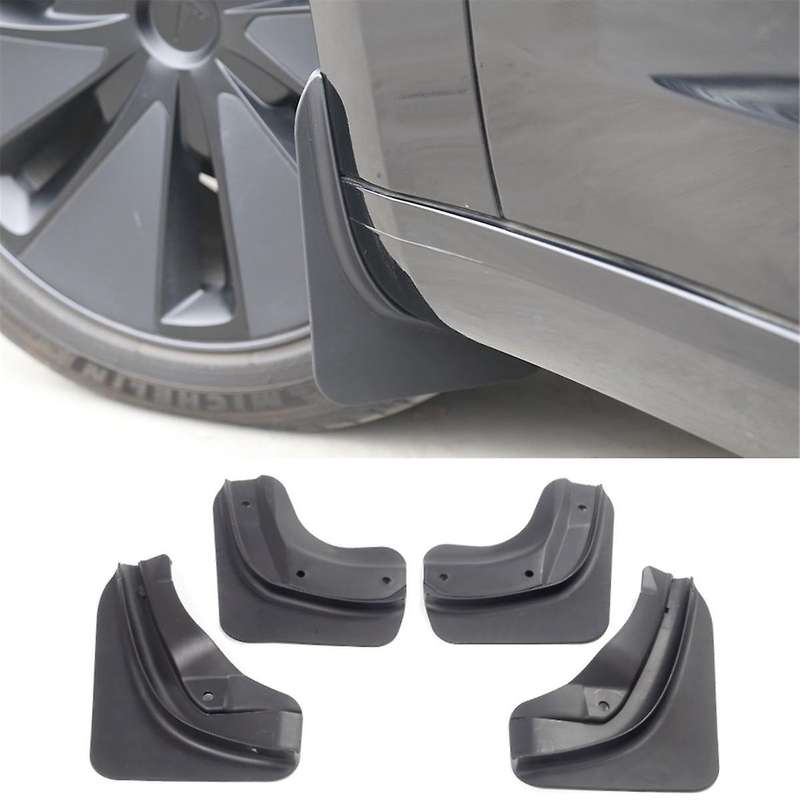 Upgrade Mud Flaps for Model 3 2024 Mudflaps Splash Guards TPE+PP Front Rear Protector New