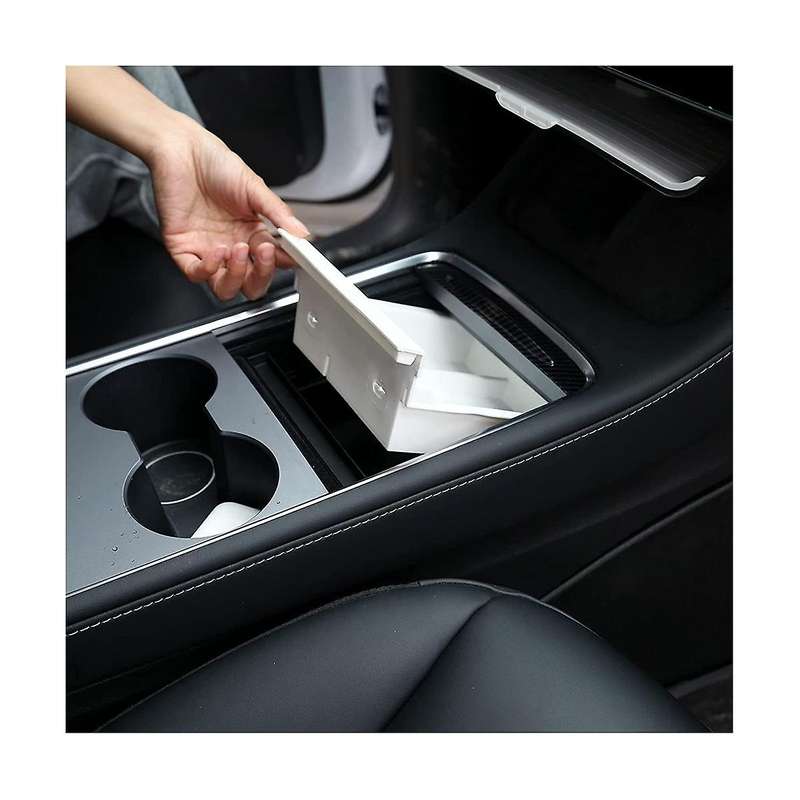Upgraded Center Console Organizer Tray for Model 3/y, Armrest Organizer Tray, Armrest Cubby Drawer
