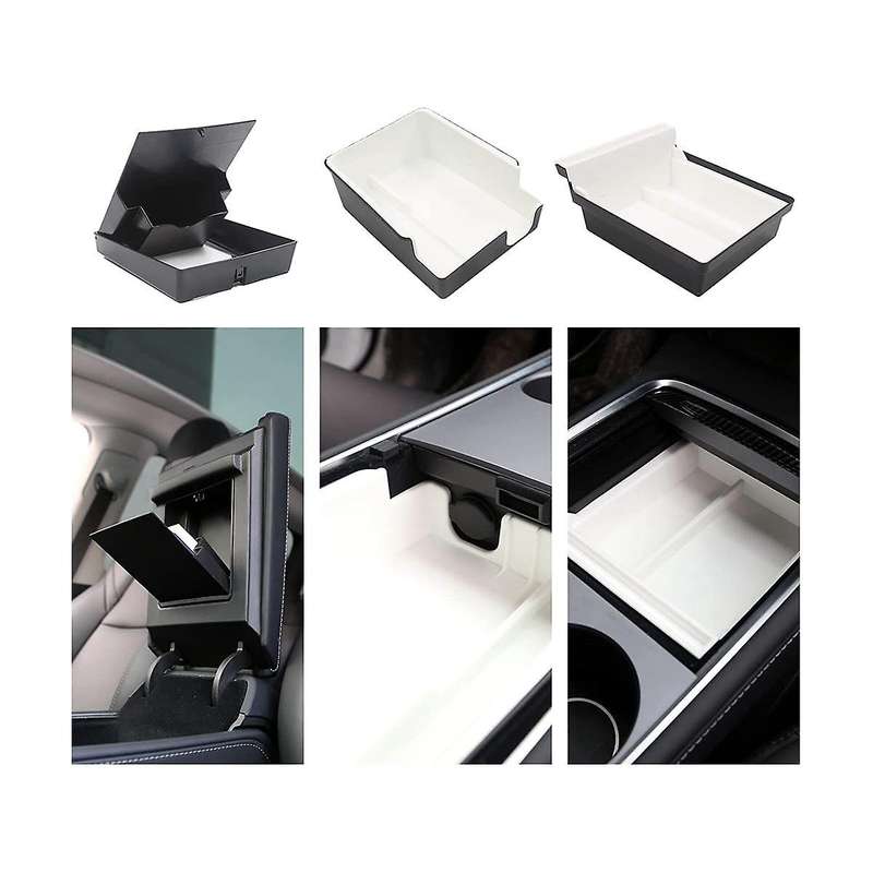 Upgraded Center Console Organizer Tray for Model 3/y, Armrest Organizer Tray, Armrest Cubby Drawer