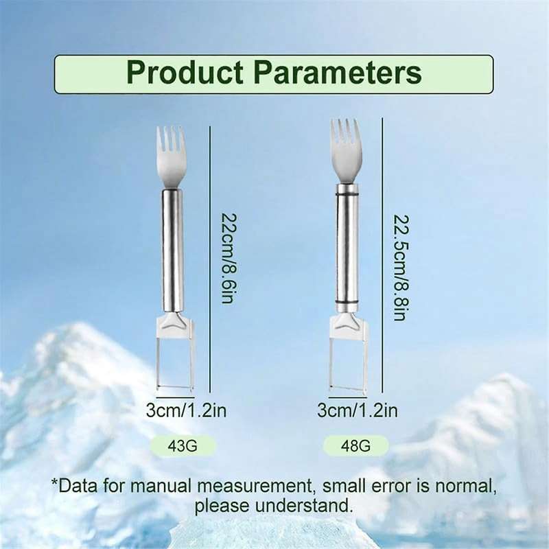 Upgraded 2-In-1 Stainless Steel Fruit Cutter,New Watermelon Fork Slicer Cutter Slicer Tool
