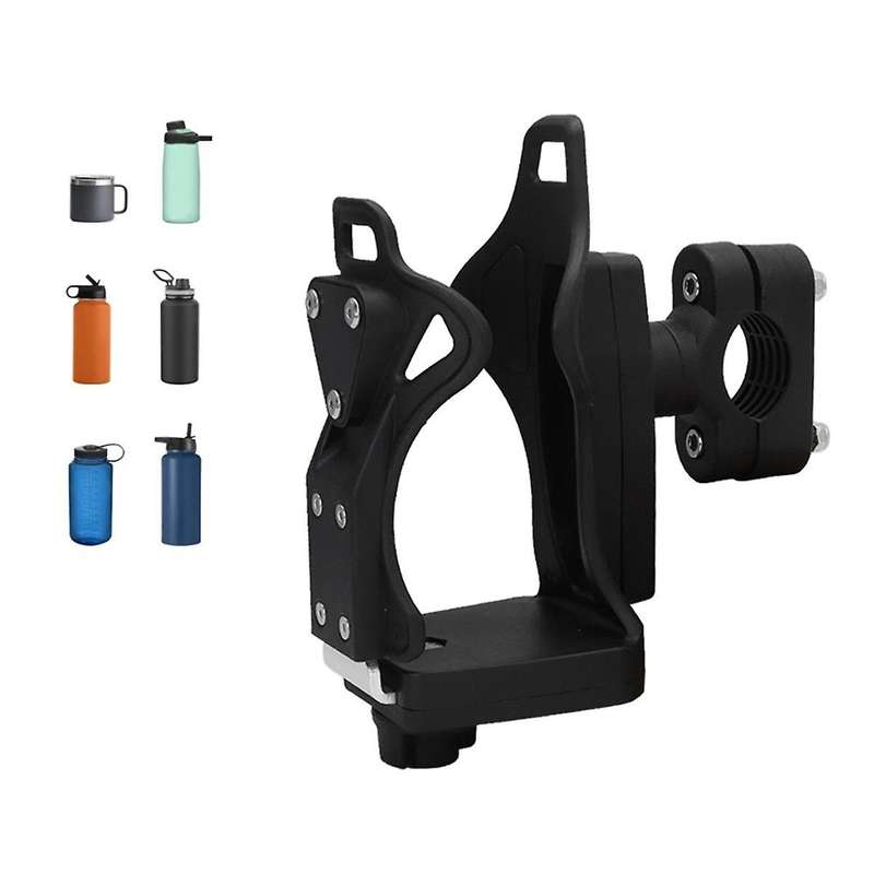 Upgraded Adjustable Motorcycle Atv Cup Holder, Water Bottle Holder Mount, Motorcycle Drink Holder