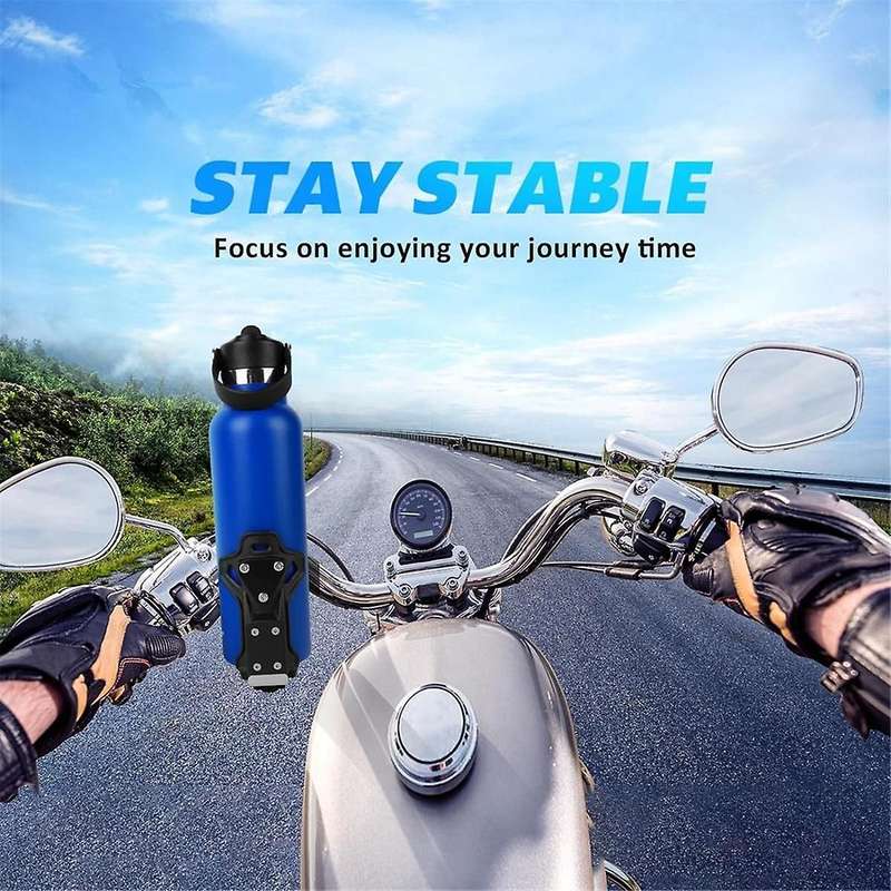 Upgraded Adjustable Motorcycle Atv Cup Holder, Water Bottle Holder Mount, Motorcycle Drink Holder