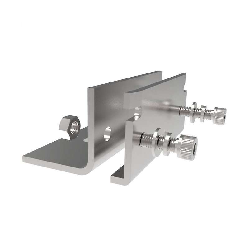 Upright Locking Edge Solar Pv Roof Hooks Photovoltaic Racking Accessories Mounting Bracket Roof