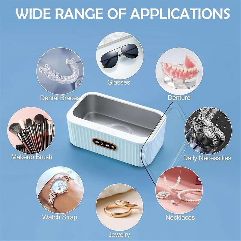 Us Plug, Ultrasonic Jewelry Cleaner-portable Jewelry Cleaner Ultrasonic Machine, Glasses Cleaner for