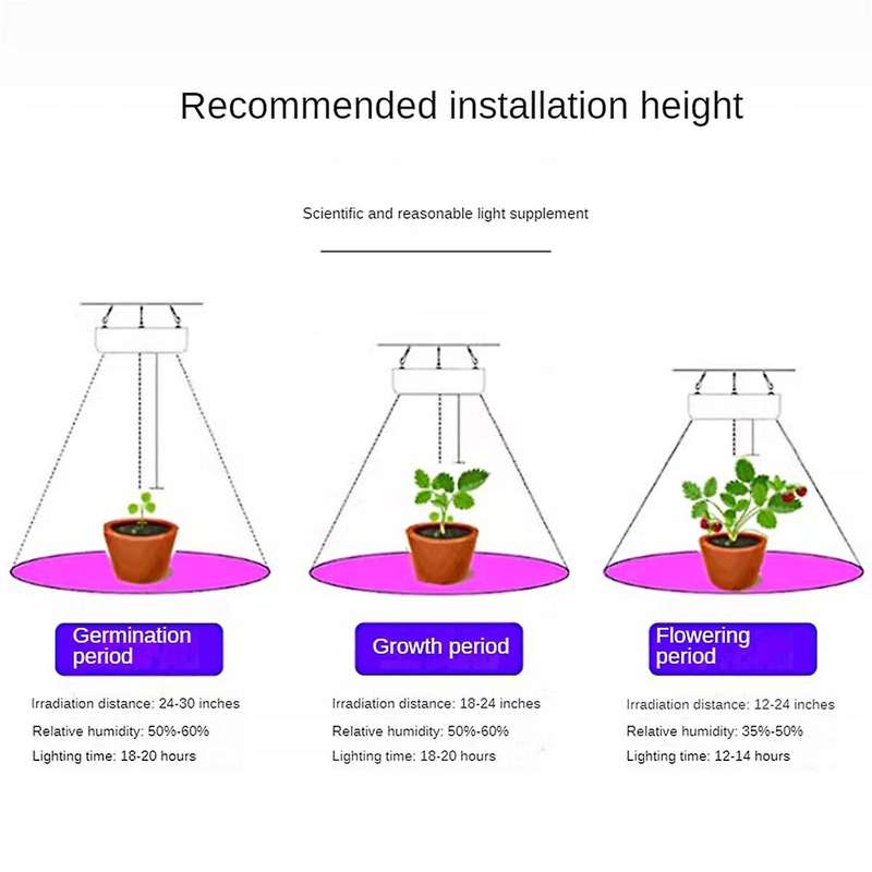 US Plug,240LED Grow Plant Lights Full Spectrum Greenhouse Growing Lamp for Indoor Plants Veg Hydrop