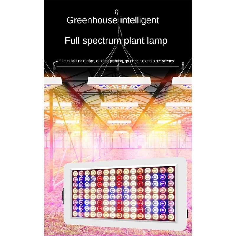 US Plug,240LED Grow Plant Lights Full Spectrum Greenhouse Growing Lamp for Indoor Plants Veg Hydrop