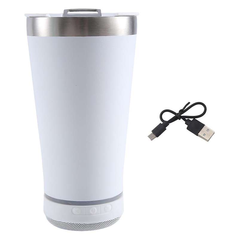 USB 16Oz Thermal Bluetooth Tumbler Reusable Stainless Steel Double Wall Tumbler 473ML Insulated Beer
