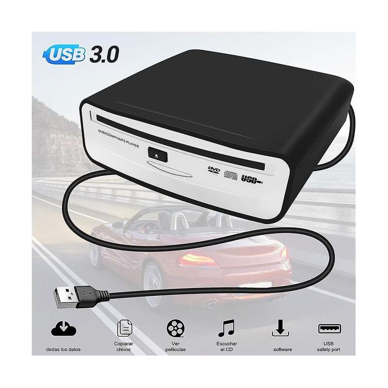 Usb 2.0 Interface Car Radio Cd/dvd Dish Box Player External Stereo for Android Player Radio