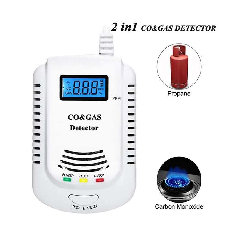 Us Plug,carbon Monoxide Detector,gas Leak Warning Siren,gas Sensor Methane,propane,co Alarm