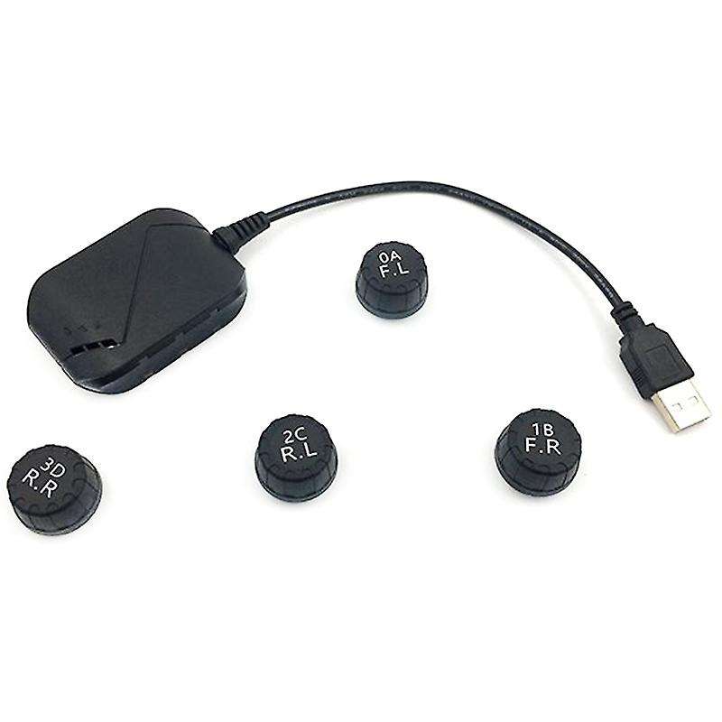USB Android TPMS Tire Pressure Monitoring System Display Alarm System External Sensors Android Navig