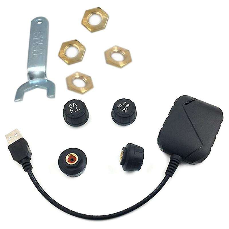 USB Android TPMS Tire Pressure Monitoring System Display Alarm System External Sensors Android Navig