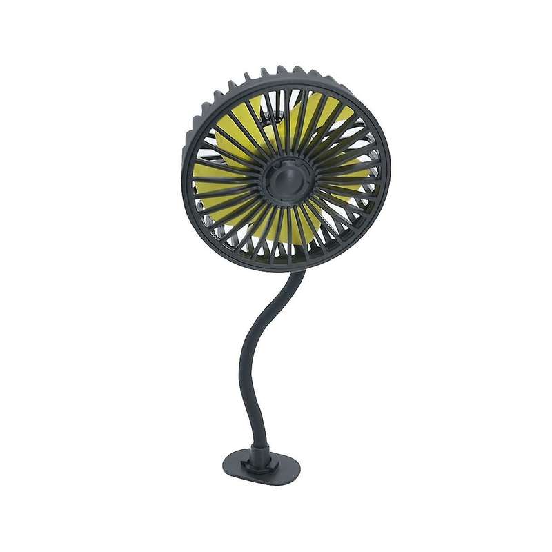 Usb Car Fan for Backseat Car Cooling Fan, 3 Speeds Strong Wind 5v Fan with Adjustable Clip Electric