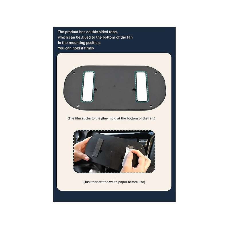 Usb Car Fan Double Head Fan Portable Auto Cooling Fan Cooling Big Wind Electric Fan Car Folding Fan