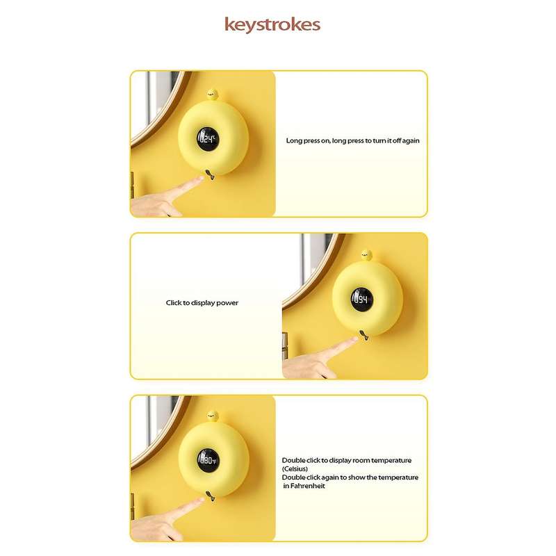 USB Charging Cute Pet Donut Washing Automatic Mobile Phone Wall-Mounted Led Display Foam Soap Dispen