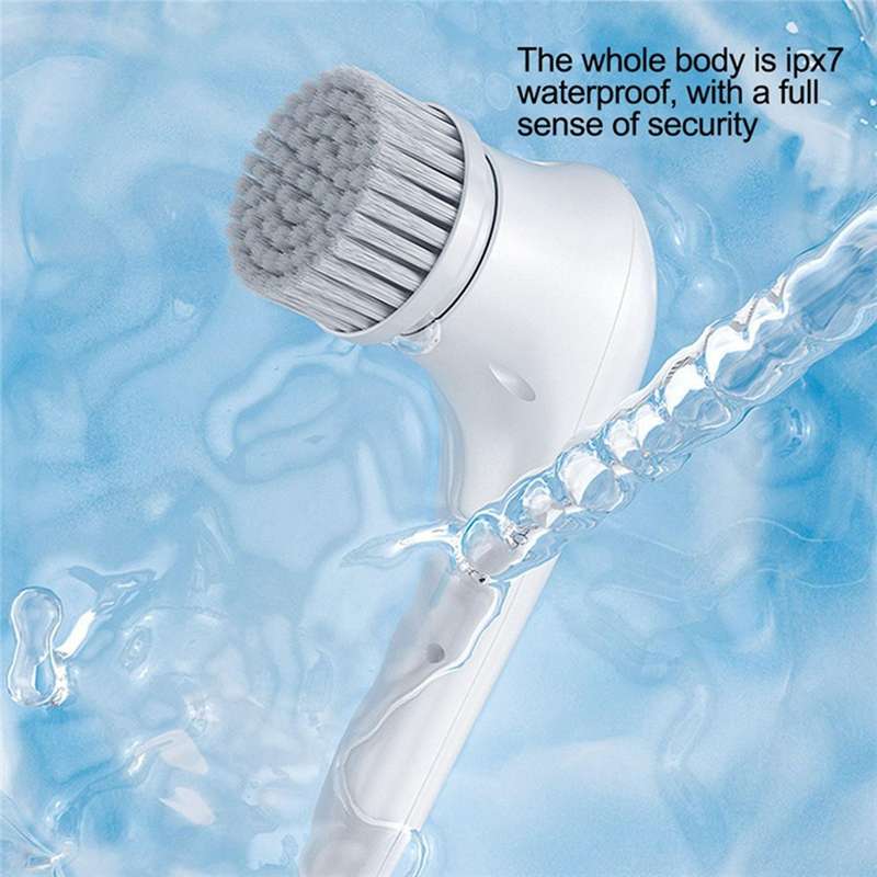 Usb Charge Electric Cleaning Brush 5 In 1 Handheld Wireless Housework Kitchen Dishwashing Brush Bat