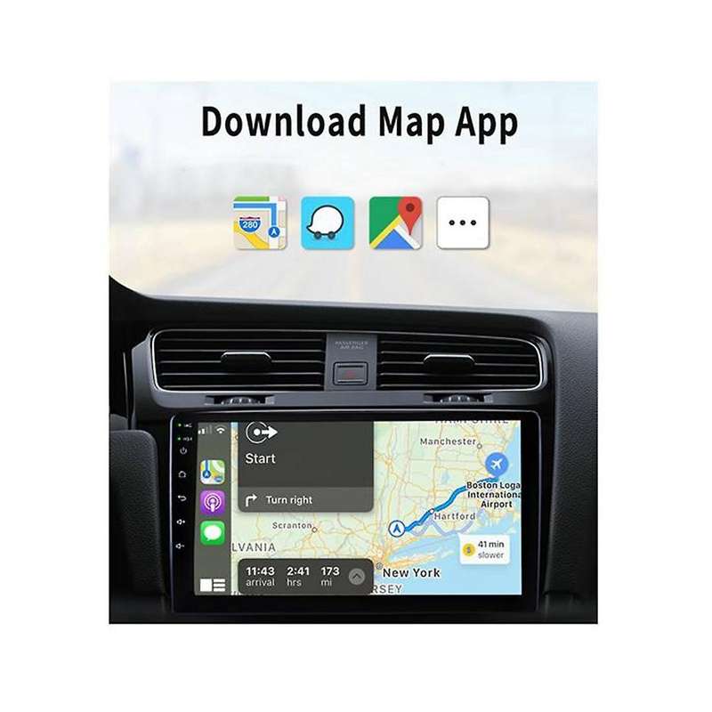 USB Car Power Supply Adapter Carplay+Android Auto Power Supply Box Wireless CarPlay Android Auto Plu