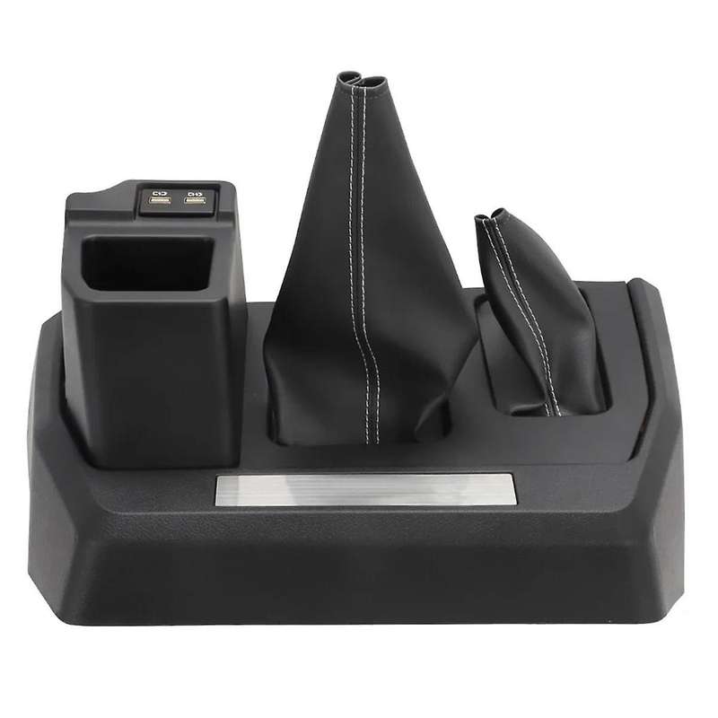 Usb Charger Centre Console Box Organizer Shift Gear Leather Boot for Land Cruiser Lc70 Lc76 Lc79 Fj7