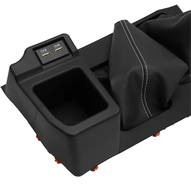 Usb Charger Centre Console Box Organizer Shift Gear Leather Boot for Land Cruiser Lc70 Lc76 Lc79 Fj7