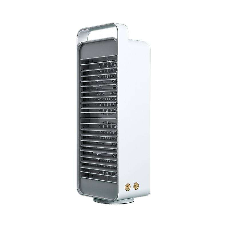 USB Double Blade Rotating Fan USB Rechargeable Fan Portable Cooling Fan Desktop Air Cooler for Offic
