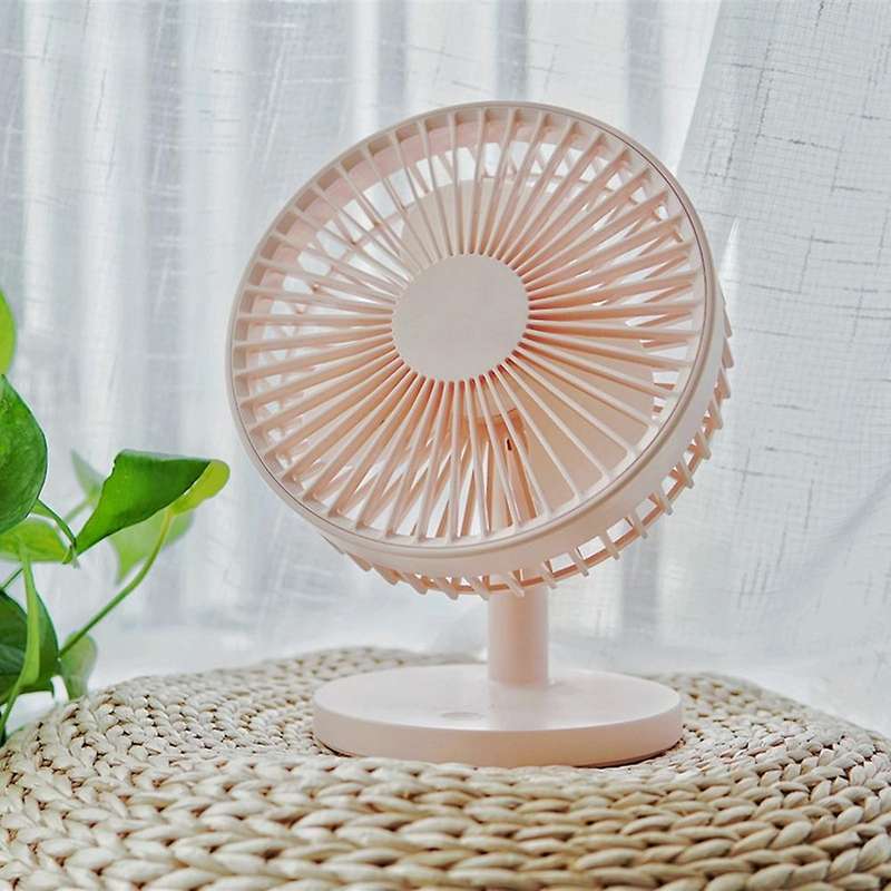 USB Desk Fan Rechargeable 2000MAh Battery Operated Desktop Fan Portable Small Fan for Home Office Be