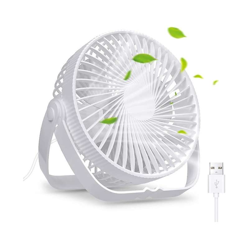 Usb Fan Small Desk Table Fan Silent Powerful Portable Mini Cooling Fan Rechargeable Battery Fan 3 Sp